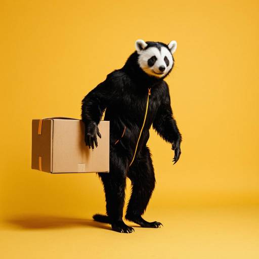 Clothed Animal on Colorful Background