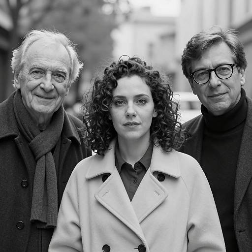 Candid Black and White Portraits of Friends