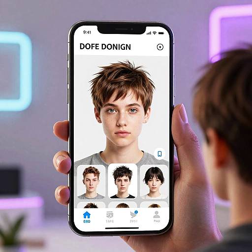 Short Hair Virtual Try-On App