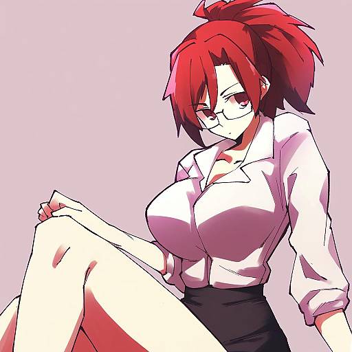 Illustration of Aozaki touko, kara no kyoukai in the style of Nploser