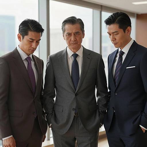 Business Trio: Serious Indoor Portrait