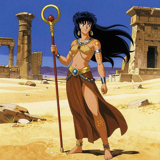 Mythic Desert Prophetess at Twilight