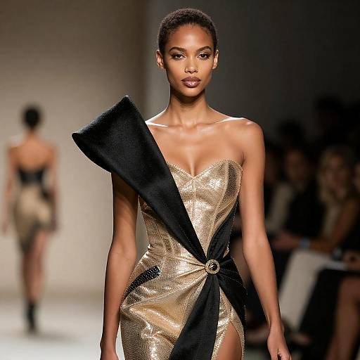 Avant-Garde Non-Binary Femme Fatale Portrait