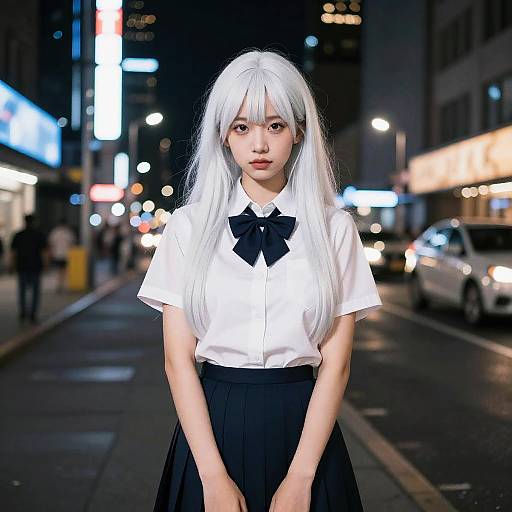 Cyberpunk Night Cityscape with JK Style