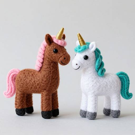 Whimsical Felt Horse and Unicorn Crafts