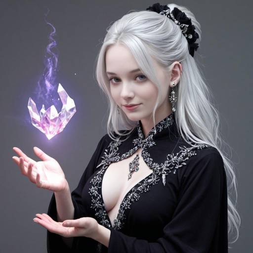 Mystical Sorceress Casting a Spell Mystical Sorceress Casting a Spell