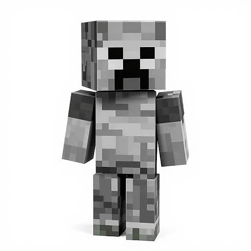 Light Painting Realistic Minecraft Creeper