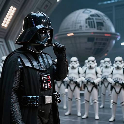 Darth Vader Nose Picking on Death Star