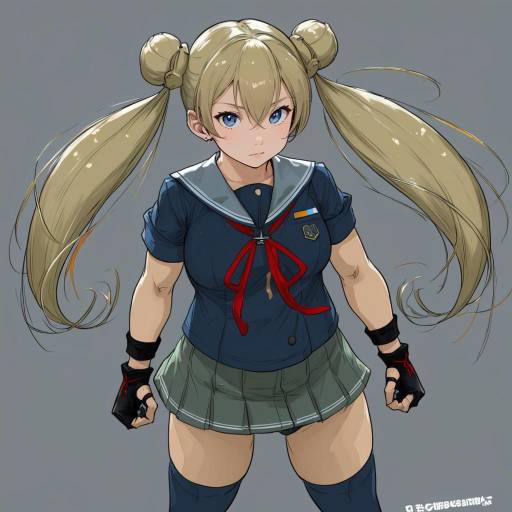 Illustration of Abukuma kai ni (kancolle), kantai collection in the style of Cutesexyrobutts