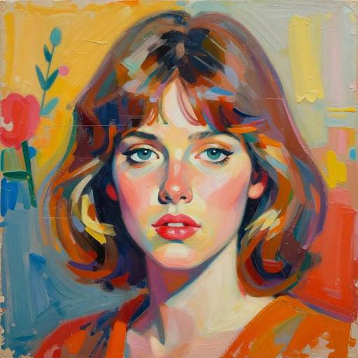 Vibrant 1970s Linda Carter Portrait