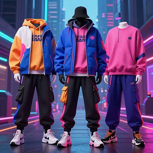 Futuristic Cyberpunk Streetwear Aesthetic