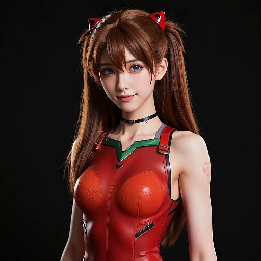 Realistic Portrait of Asuka Langley