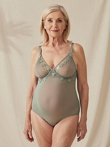 Romantic Mature Maternity Lingerie Portrait