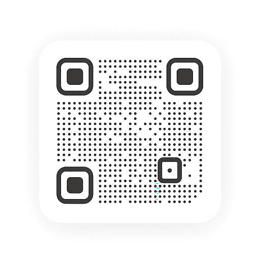 Minimalistic QR Code with Glitch