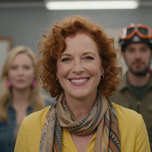 Vibrant Portrait of a Happy Woman