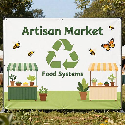 Artisan Market Sustainable Food Systems Backdrop