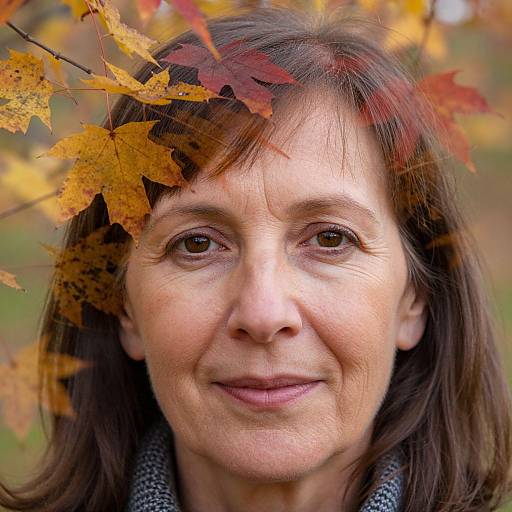 Autumn Double Exposure Portrait