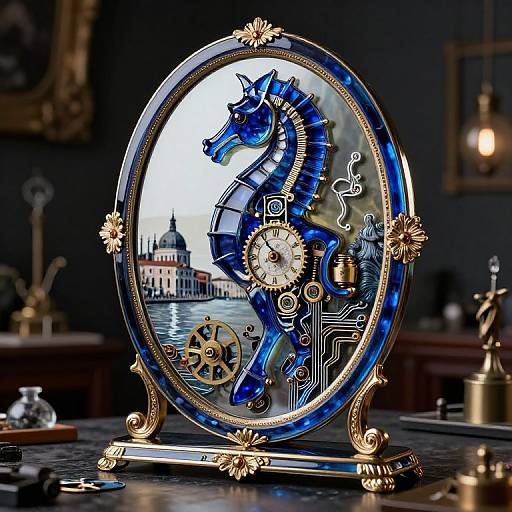 Hyperrealistic Murano Glass Venetian Mirror