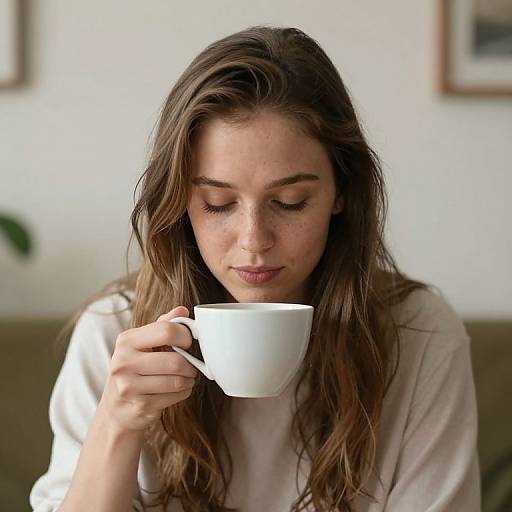 Vera Enjoying a Coffee Break