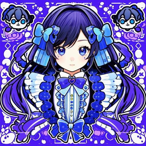 Illustration of Aiba uiha, nijisanji in the style of Wacchi