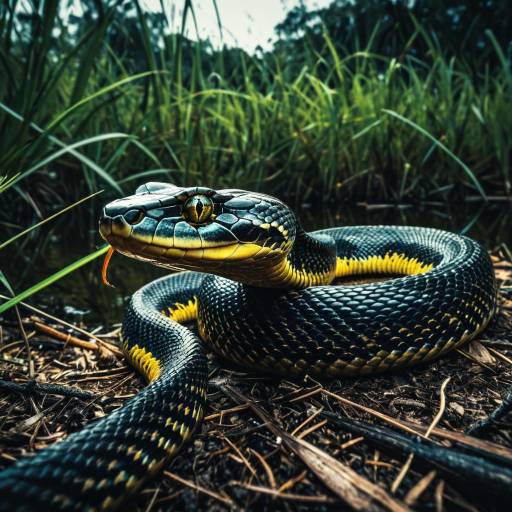 Hyper-Realistic Snake Ready to Strike