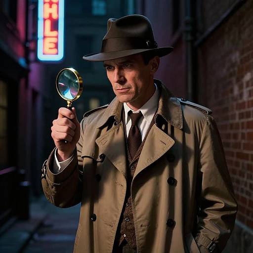 Vintage Detective in Noir Alley