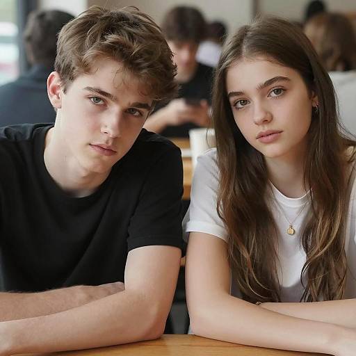 Intense Gaze Between Young Lovers