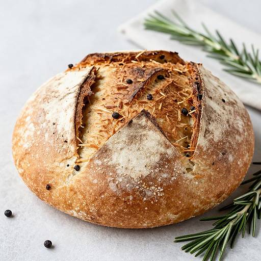 Rustic Rosemary Olive Bread