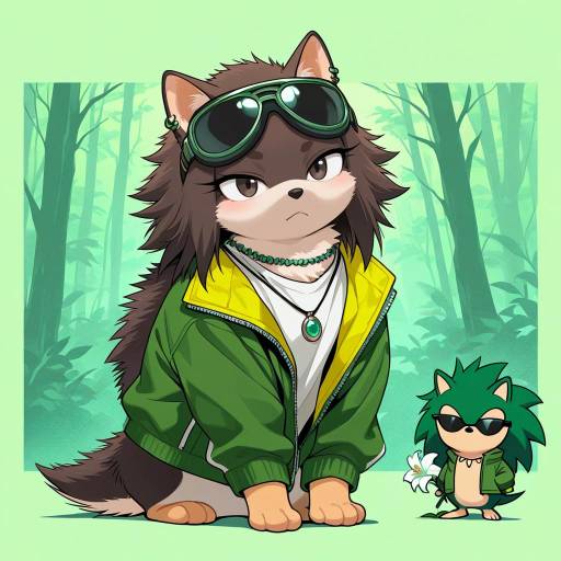 Stylish Hedgehog in Forest Setting Stylish Hedgehog in Forest Setting