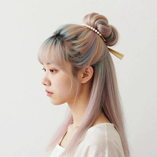 Artistic Dual Block Hair Portrait