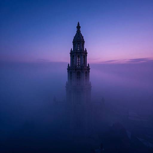 Dreamlike Tower from Bug's-Eye View