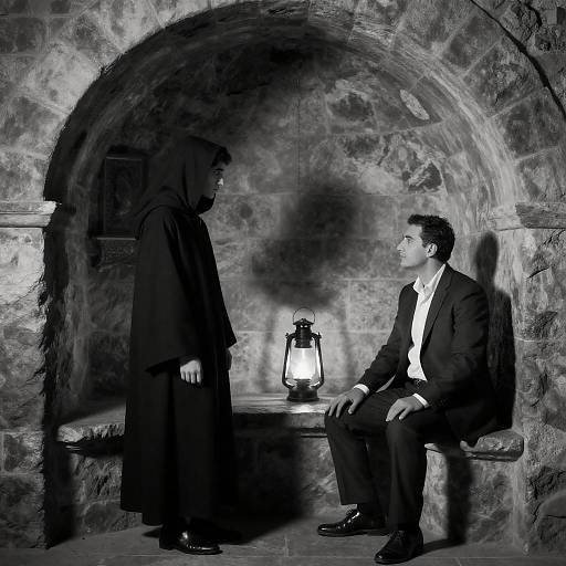 Mysterious Encounter in Stone Cavern