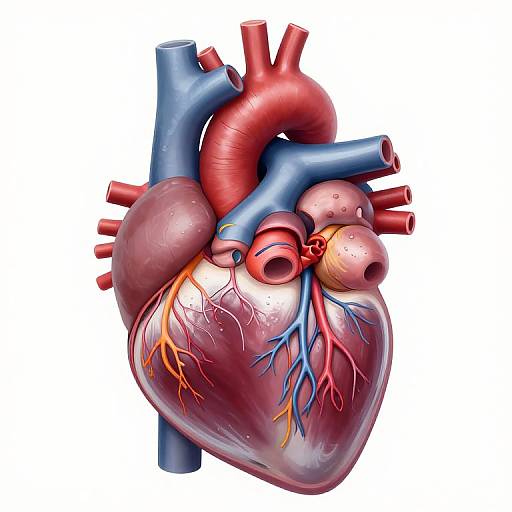 Detailed 3D Aorta Anatomy Illustration