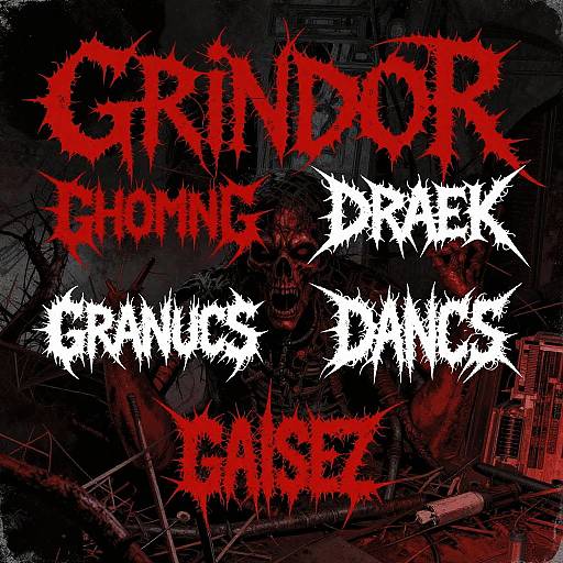 Chaotic Grindcore Album Cover Art