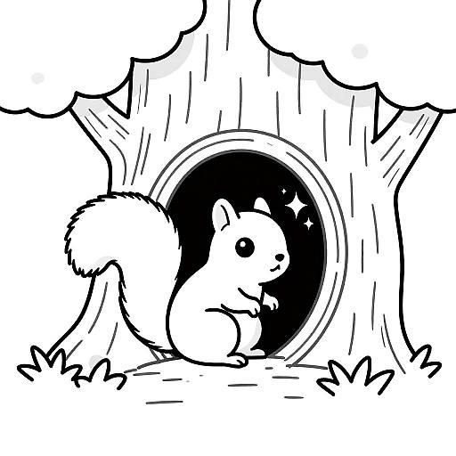 Bubbly Squirrel by Oak Tree Hollow