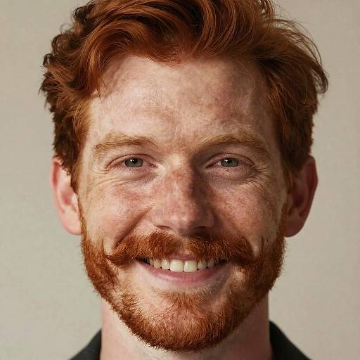 Photorealistic Portrait of Redheaded Man