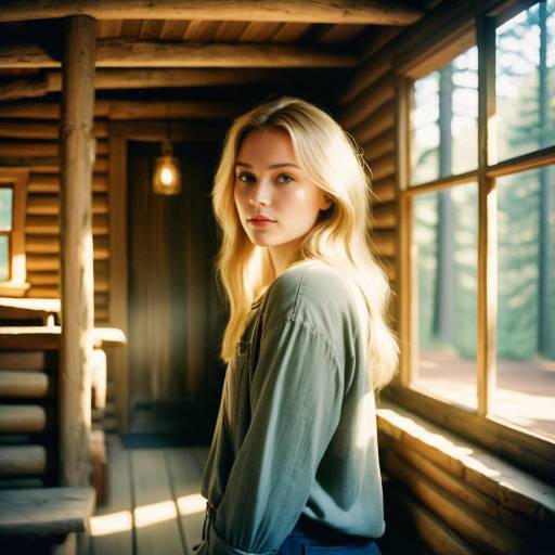 Rustic Cabin Portrait of a Young Woman Rustic Cabin Portrait of a Young Woman