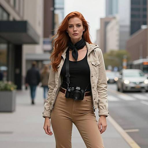 Urban Woman Gangster in Casual Style