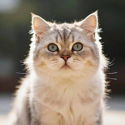 Fluffy Ittybitty Kitty Cat Portrait