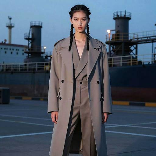 Four-Strand Braid Androgynous Fashion Editorial