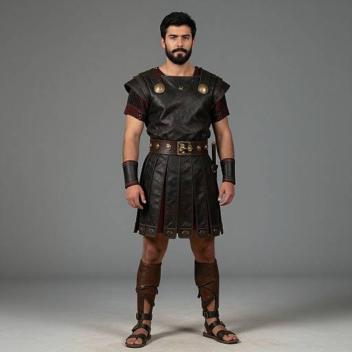 Realistic Spartacus Costume Male Portrait