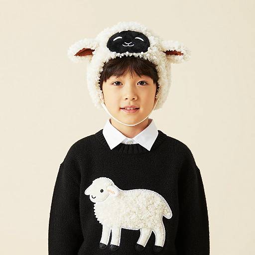 Boy in Lamb Costume