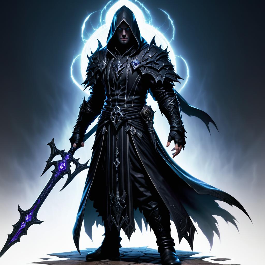 Sinister Male Necromancer Concept Art