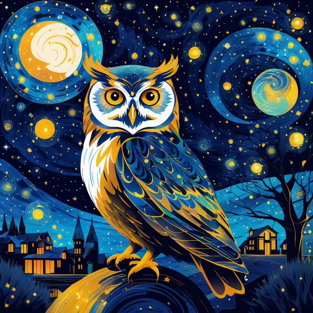 Celestial Owl Album Cover Art Design