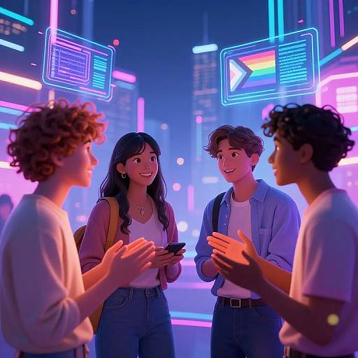 Futuristic Inclusive AI Digital Realm