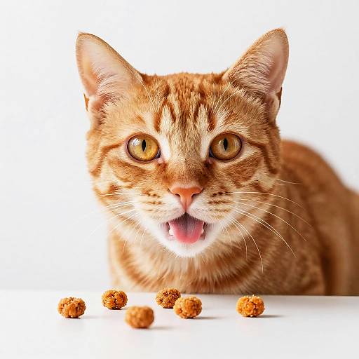 Curious Orange Tabby Cat Portrait