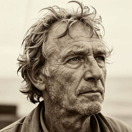 Portrait of Weathered Sea Captain
