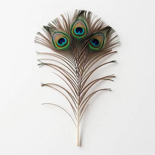 Minimalist Peacock Feathers