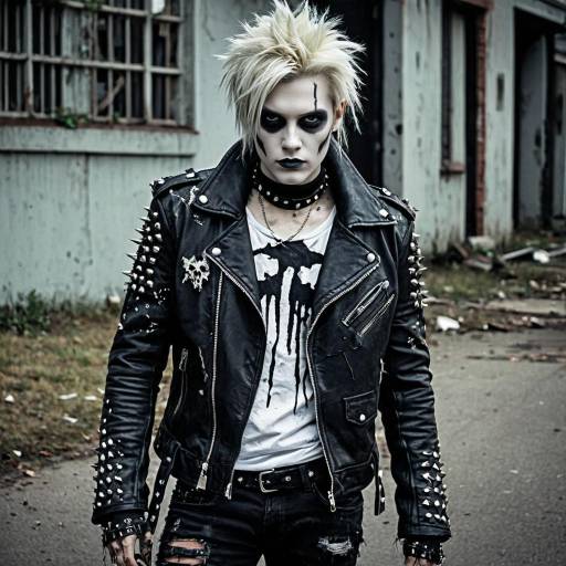 Punk Zombie King with Bleached Hair