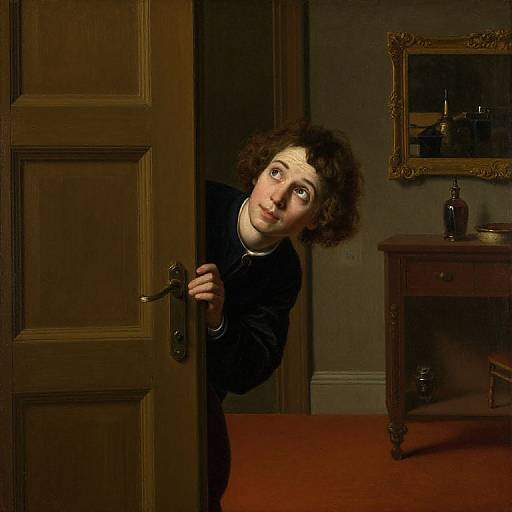 Curious Glimpse Through 1550 Doorway